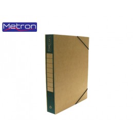 Κουτί Με Λάστιχο Οικολογικό Ράχη Χρωματιστή 25x33x5cm Μetron