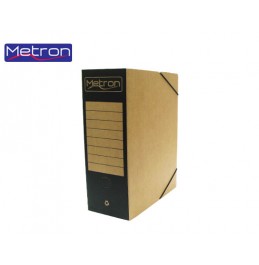 Κουτί Με Λάστιχο Οικολογικό Ράχη Χρωματιστή 25x33x12cm Μetron